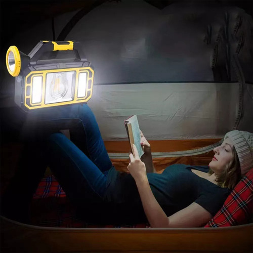 Linterna Led Solar Con 3 Modos Recargable Emergencia
