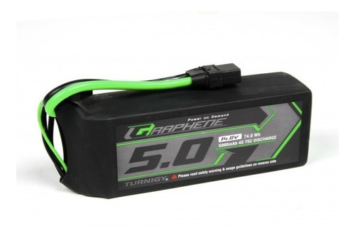 Bateria Lipo 5000mah 14.8v 4s 75c Grafeno Turnigy Robotica
