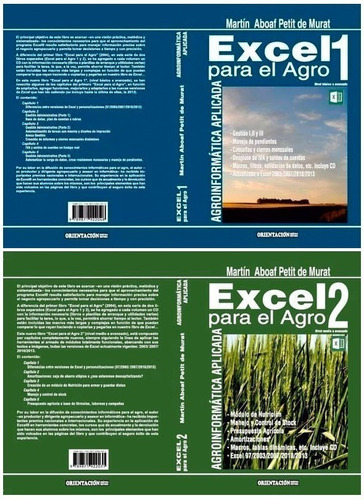 Libro Excel Para El Agro 1 Y 2 (combo) Super Oferta!