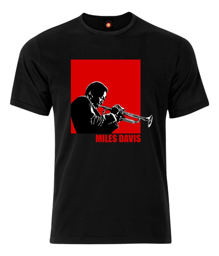 Remera Estampada Varios Diseños Jazz Miles Davis Solista