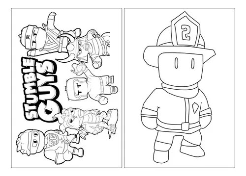 Desenhos de Stumble Guys para Colorir e Pintar - Tudo Para Colorir