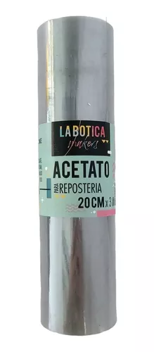 Rollo de acetato de 20.4 cm x 15.2 metros - Acetato para Repostería - Acetato  Transparente Grueso - Acetato para Pastelería y Repostería - Acetato para  Pasteles : : Hogar y Cocina