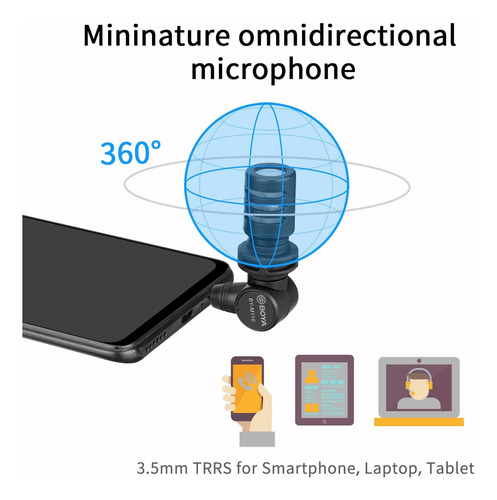 Microfono De Condensador Boya, By-m110 Plug And Play Con Om