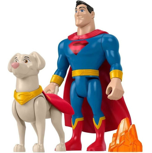 Boneco Superman E Krypto Super Pets Fisher Price Hgl02