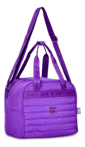 Kit Mochila Rodas,estojo,lancheira Rebecca Bonbon Roxa- Clio