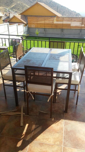 Comedor 6 Personas Fierro Muebles Y Terrazas