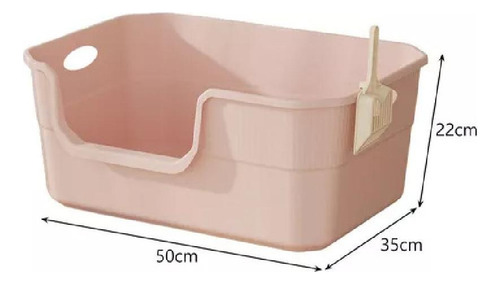 Caja De Arena Gruesa Extra Grande Semicerrada Para Gatos