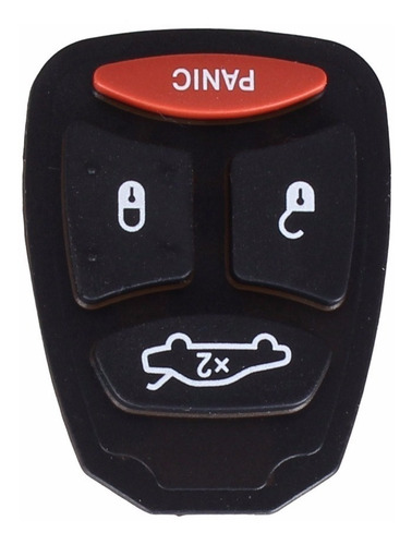 Boton De Goma De La Llave Para Dodge Jeep Chrysler (x 2u)