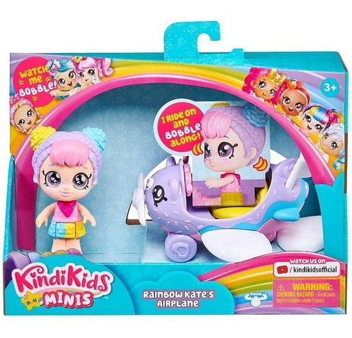 Kindi Kids Minis Avion De Rainbow Kate