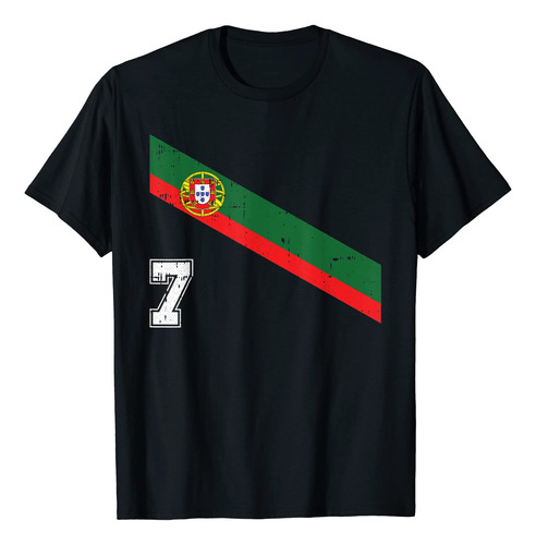 Portugal Number 7 - Camiseta Para Fanáticos De Los Deportes 