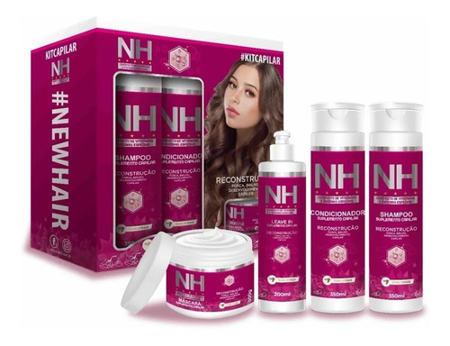  Kit Capilar New Hair Crescimento Forca Com Termo Ativado