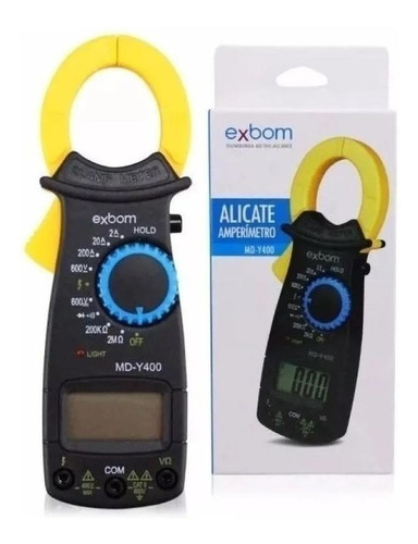 Imagem 2 de 3 de Alicate amperímetro digital Exbom MD-Y400 200A