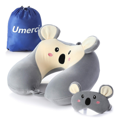 Almohada De Viaje Viscoelástica Con Soporte De Cabeza 360