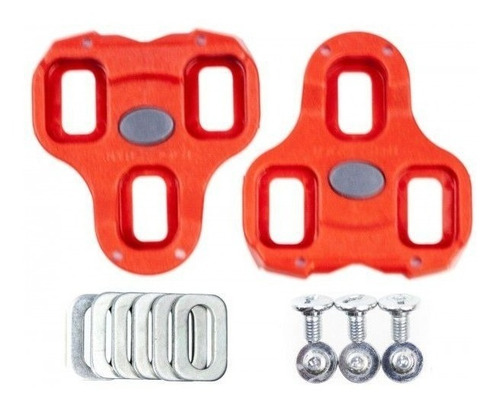 Imagem 3 de 3 de Taco Pedal Speed Look Keo Vermelho 9º Float Original Road Tt