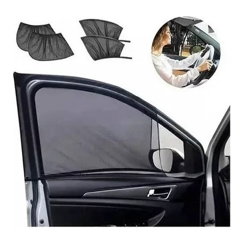 Pack X2 Malla Protector Sol Mosquito Para Ventana Auto