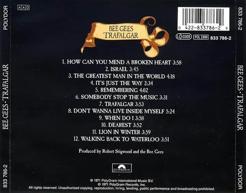Cd Bee Gees - Trafalgar