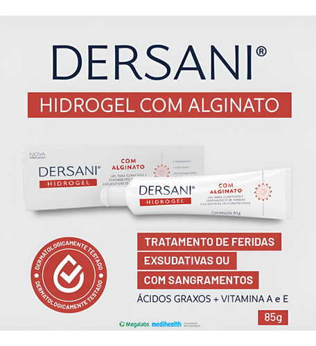 Dersani Hidrogel Com Alginato Gel Com 85g