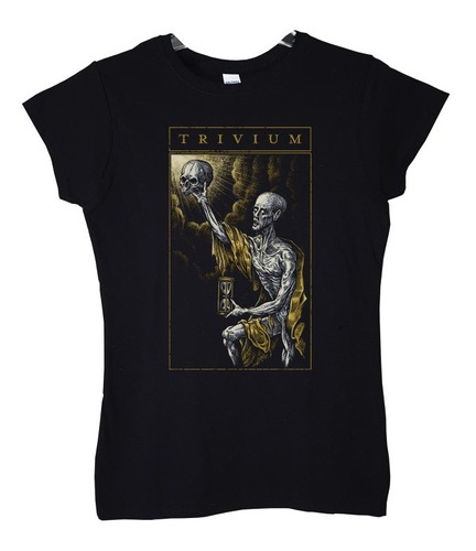 Polera Mujer Trivium Old Man Metal Abominatron