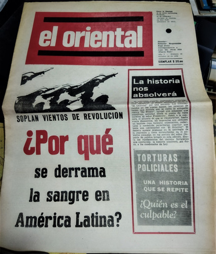 1969 Semanario El Oriental N° 10 Partido Socialista Uruguay
