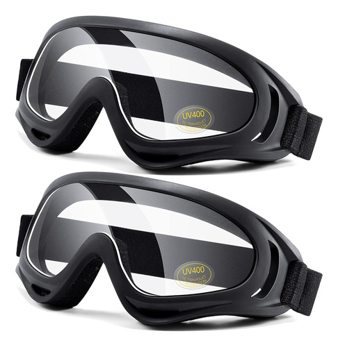 Loeo Gafas De Moto 2 Pack-atv Gafas De Moto De Cross A Prueb