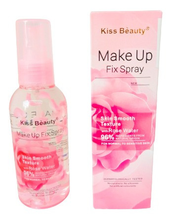 Fijador Maquillaje Con Agua De Rosas Kiss Beauty Alta Calida