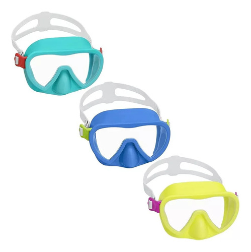 Mascara De Buceo Natacion Infantil Bestway 22057 Azul