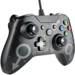 Control Alámbrico Xbox One Cable N-1-one S-one X-pc Negro