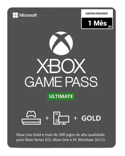 Game Pass Ultimate 1 Mês - Código 25 Dígitos - Renovação Br