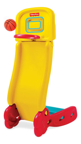2 En 1: Baloncesto Y Resbalin 32x65x98 Cms Fisher Price
