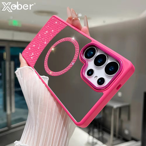 Funda Para Samsung Galaxy Con Espejo Diamond Shine Con Magsafe