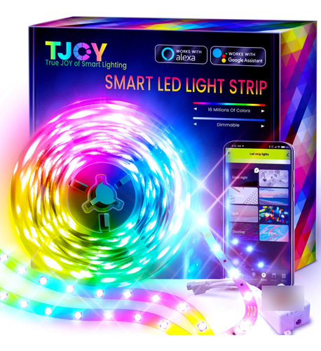 Tjoy - Tira De Luces Led Inteligentes Para Habitacin, Compat