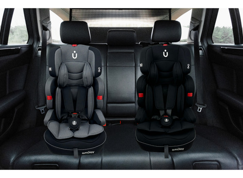 Autoasiento Booster Bebe Para Carro Amulay - Silla Seguridad Color Negro 9 a 36