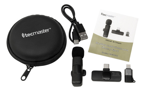 Micrófono Inalámbrico Para iPhone iPad Y Android Tecmaster