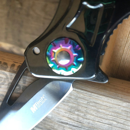 Faca tática de trekking balístico Mtech USA Mt-A917 cor preta