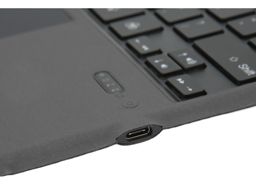 Teclado Negro Inalámbrico Ultradelgado Portátil De 7 Colores