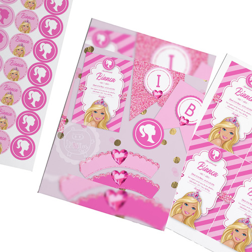 Kit Imprimible Barbie Editable