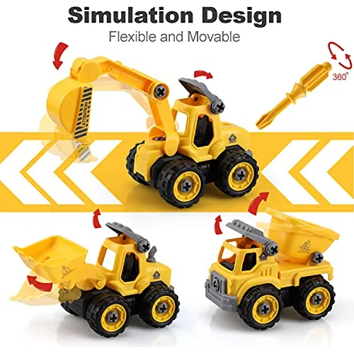 Take Apart Toys Vehículos De Construcción Juego De Ju...