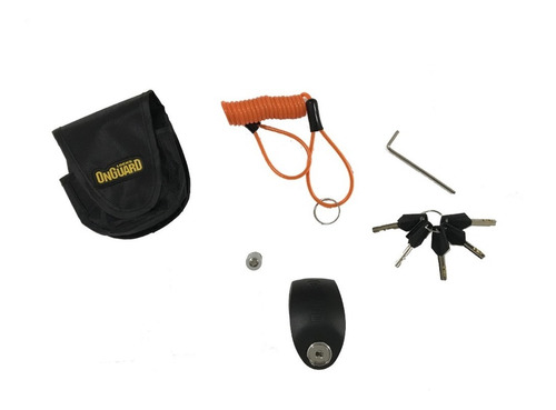 Traba Disco Onguard Moto C/ Alarma, 5 Llaves. En Gravedadx