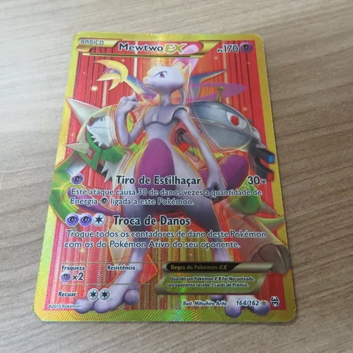 Carta Pokémon Lendário Mewtwo Ultra Rara Pt