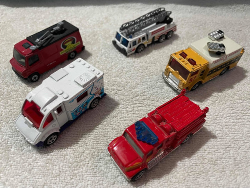 Lote De 5 Vehiculos Matchbox. Bomberos Tv Varios