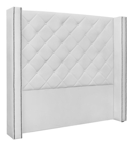 Cabeceira Para Cama Box Casal 140 Vicenza Corino - Pallazio Cor Branco