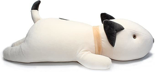 Vintoys Bull Terrier - Almohada De Peluche Para Perro (20.9.