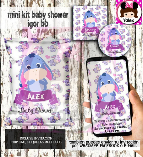 Kit Imprimible Baby Shower Igor Editable