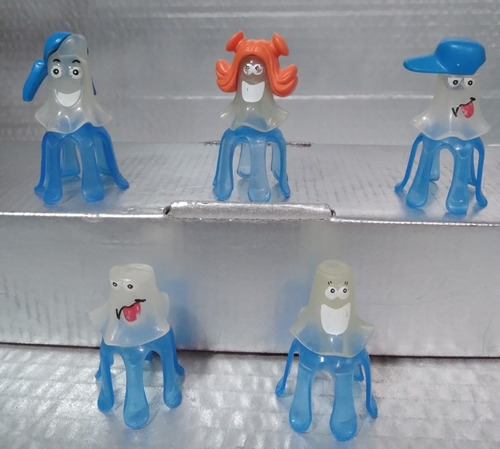 5 Figuras Meduzas Huevo Kinder Usados