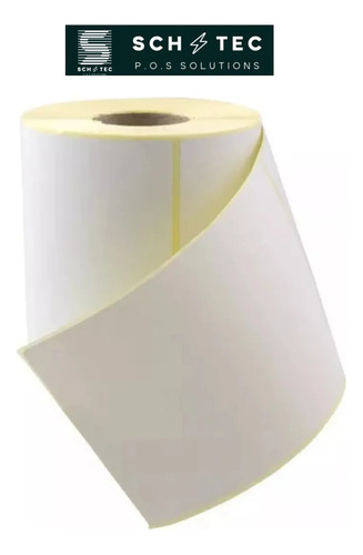 Rollo Etiquetas 100x150mm Térmicas Adhesivas Mercado Envíos Blanco Blanco