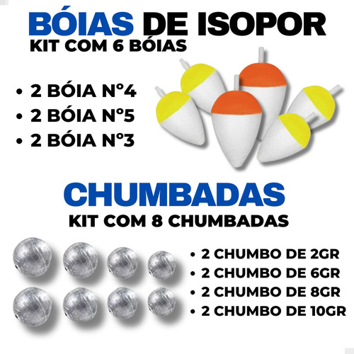 Pescamping Kit Pesca Completo 2 Varas Telescópica Fibra De Vidro E 2 Molinetes Leve Com Linha - Maleta Com Acessórios Bóias Chumbadas Anzóis Isca E Mais Tralha De Pescaria