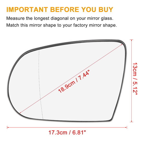 Espejo Retrovisor Izquierdo Para Jeep Cherokee 2014-2019