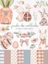 Comprar Kit Imagenes Png Clipart Pascua Conejos Huevos Acuarela Ni82