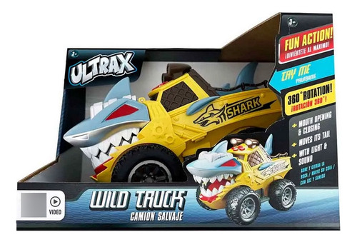 Auto Dinosaur 21101 22cm Ultrax Tiburon Luz Y Sonido Niños