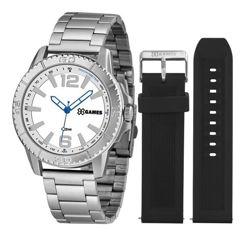 Relógio X Games Masculino Xmls0001 B2sx Prateado + Pulseira